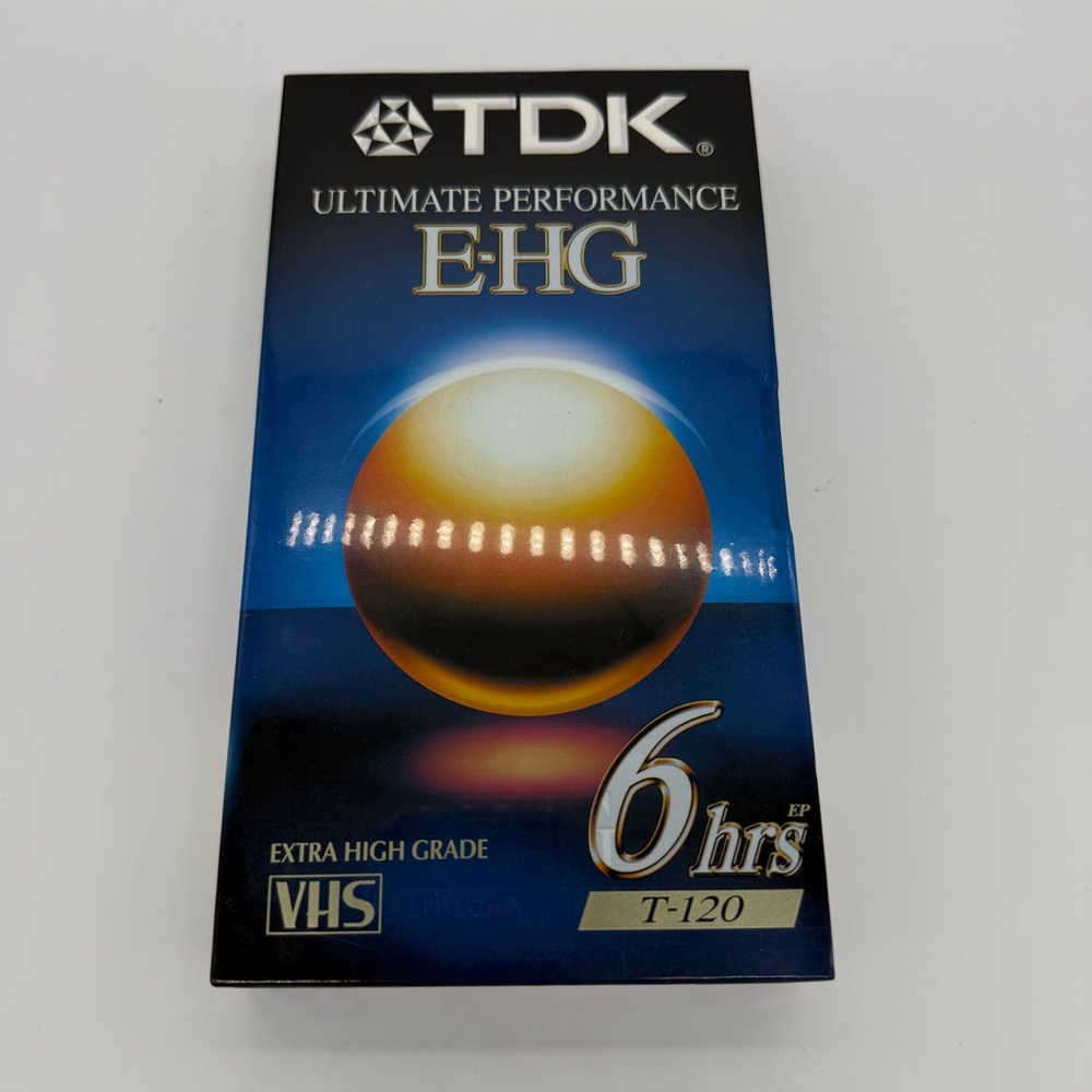 NWT TDK EHG 6 Hour VHS Tape Blank Video Cassette